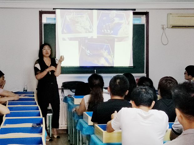 学生管理教师、心理教师参加“爱沙游”沙盘游戏疗法培训